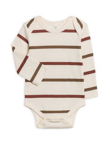 River Bodysuit - Max Stripe / Garnet + Sepia