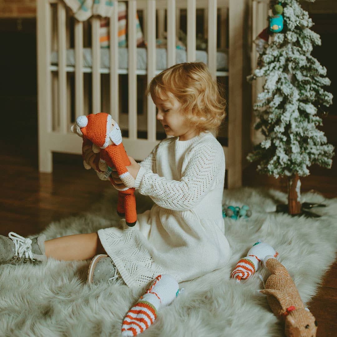 Large Plush Santa Rattle