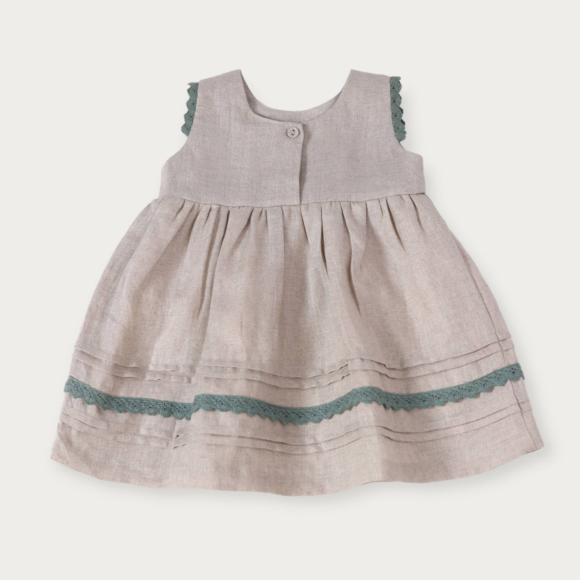 Sylvie Embroidered Linen Dress and Bloomer