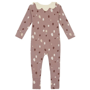 Rosewood Zipped Baby Pajamas