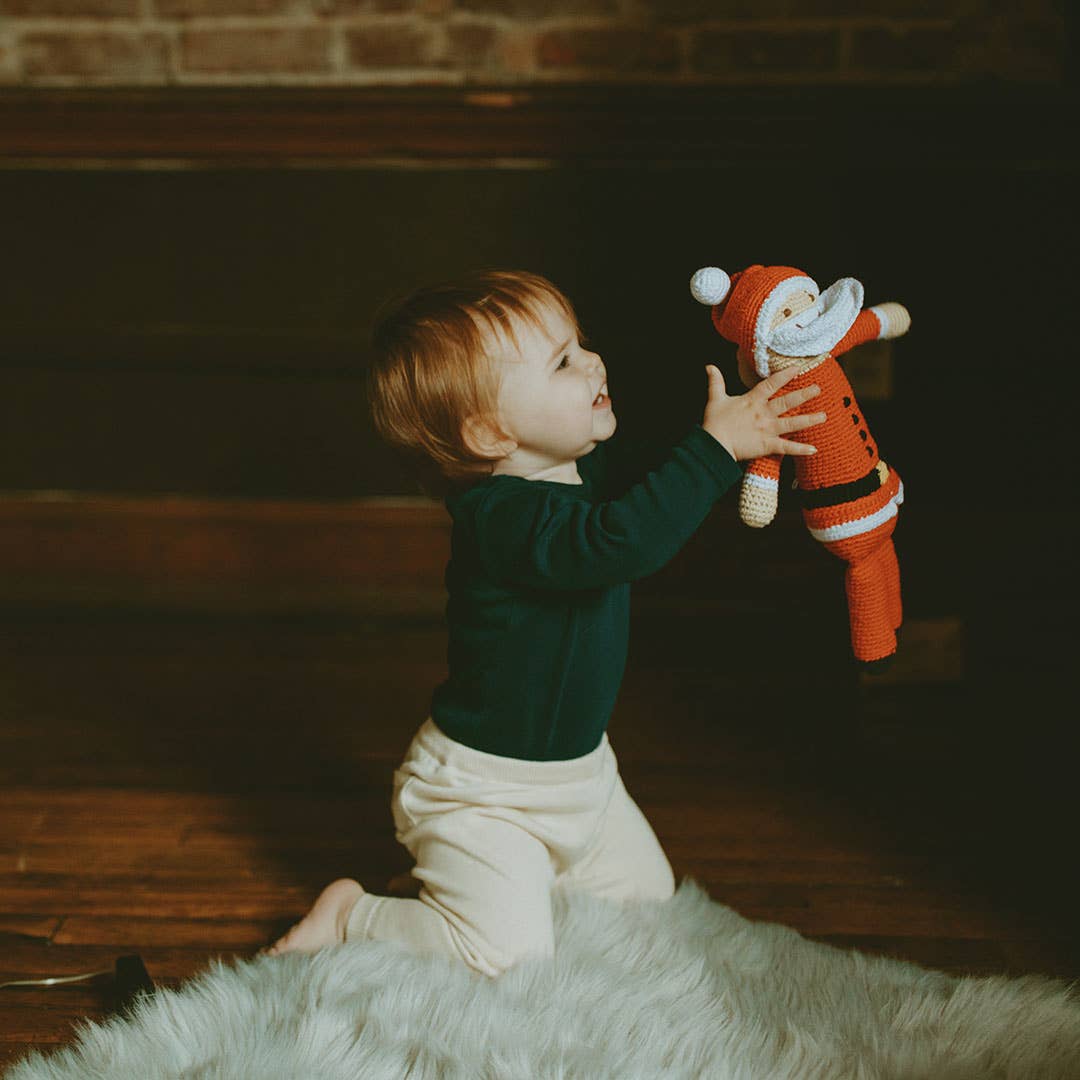 Large Plush Santa Rattle