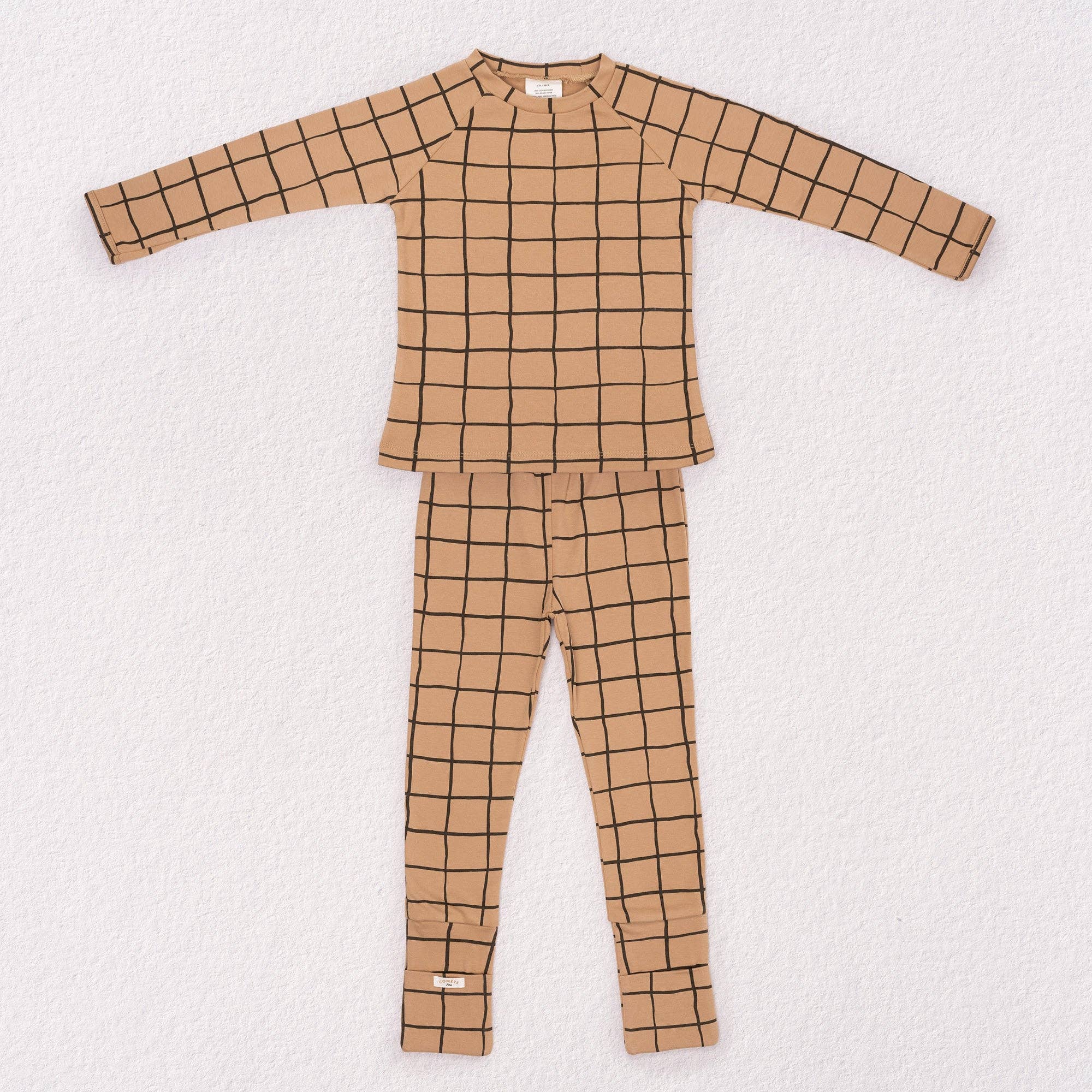 Tannin Plaid Children's Pajamas