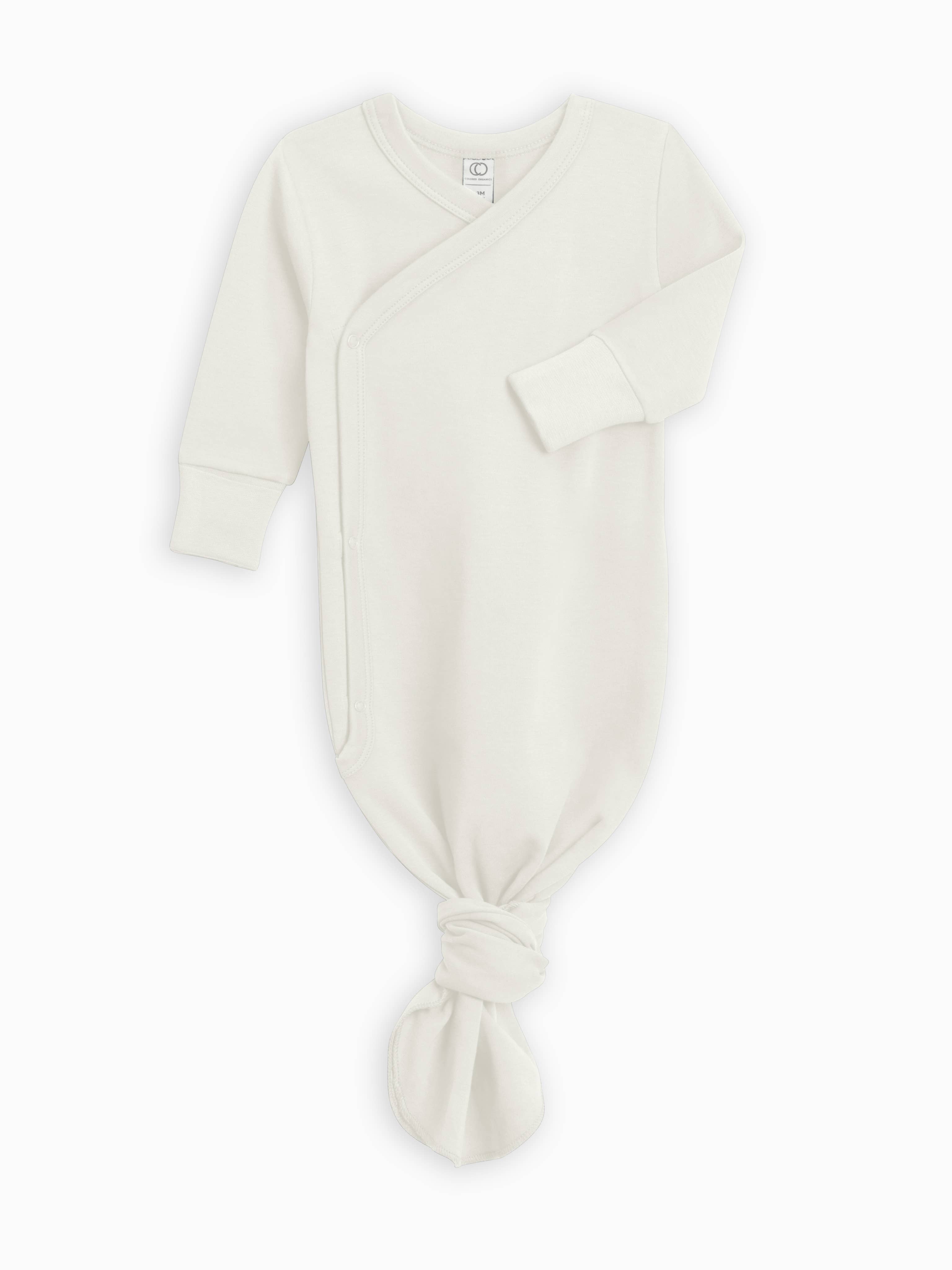 Newborn Indy Kimono Gown - Ivory