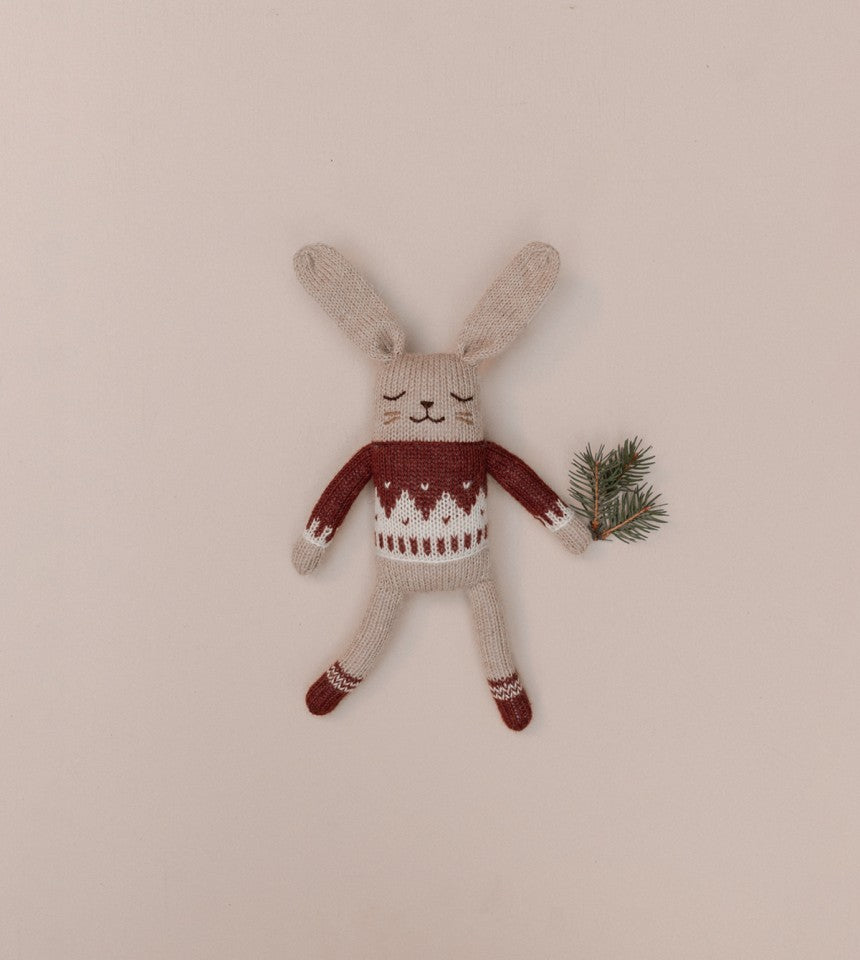 Bunny knit toy | sienna jacquard sweater