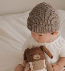 Rib baby beanie