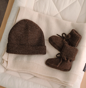 Rib baby beanie