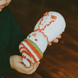 Holiday Rattle - Plush Snowman