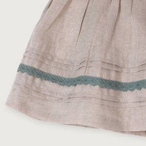 Sylvie Embroidered Linen Dress and Bloomer