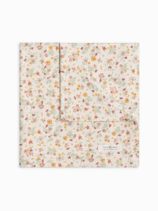 Organic Baby Swaddle Blanket - Bianca Floral / Berry
