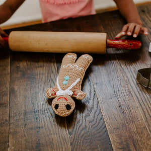 Holiday Rattle - Christmas Gingerbread Man