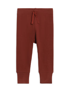 Charlie Ribbed Joggers - Garnet