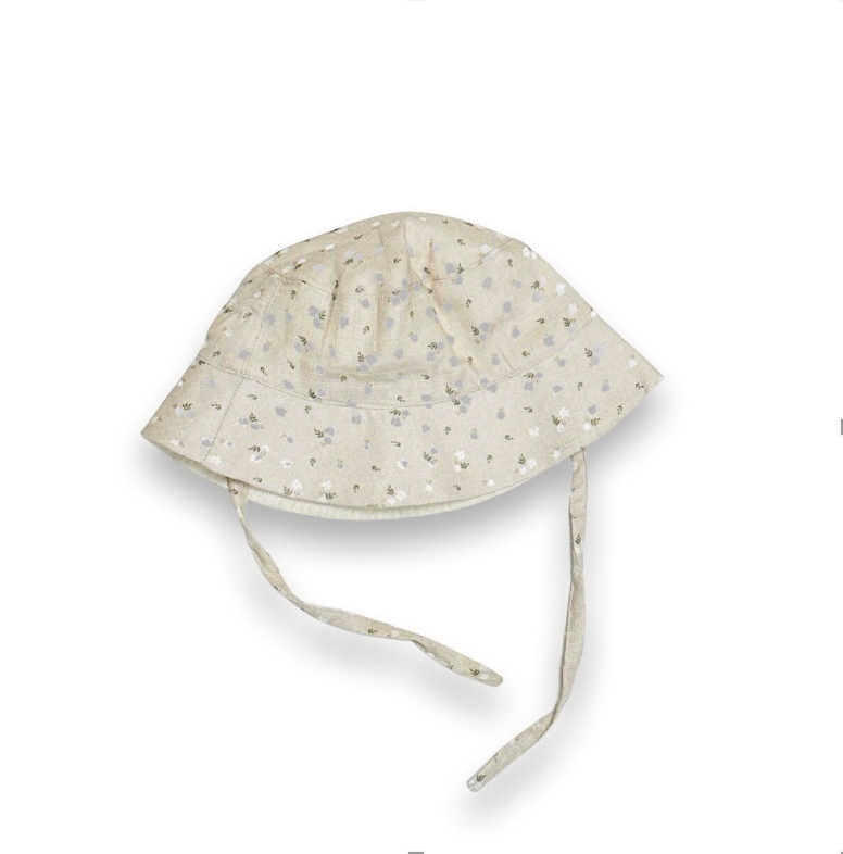 Ditsy Floral Round Baby Sun Hat