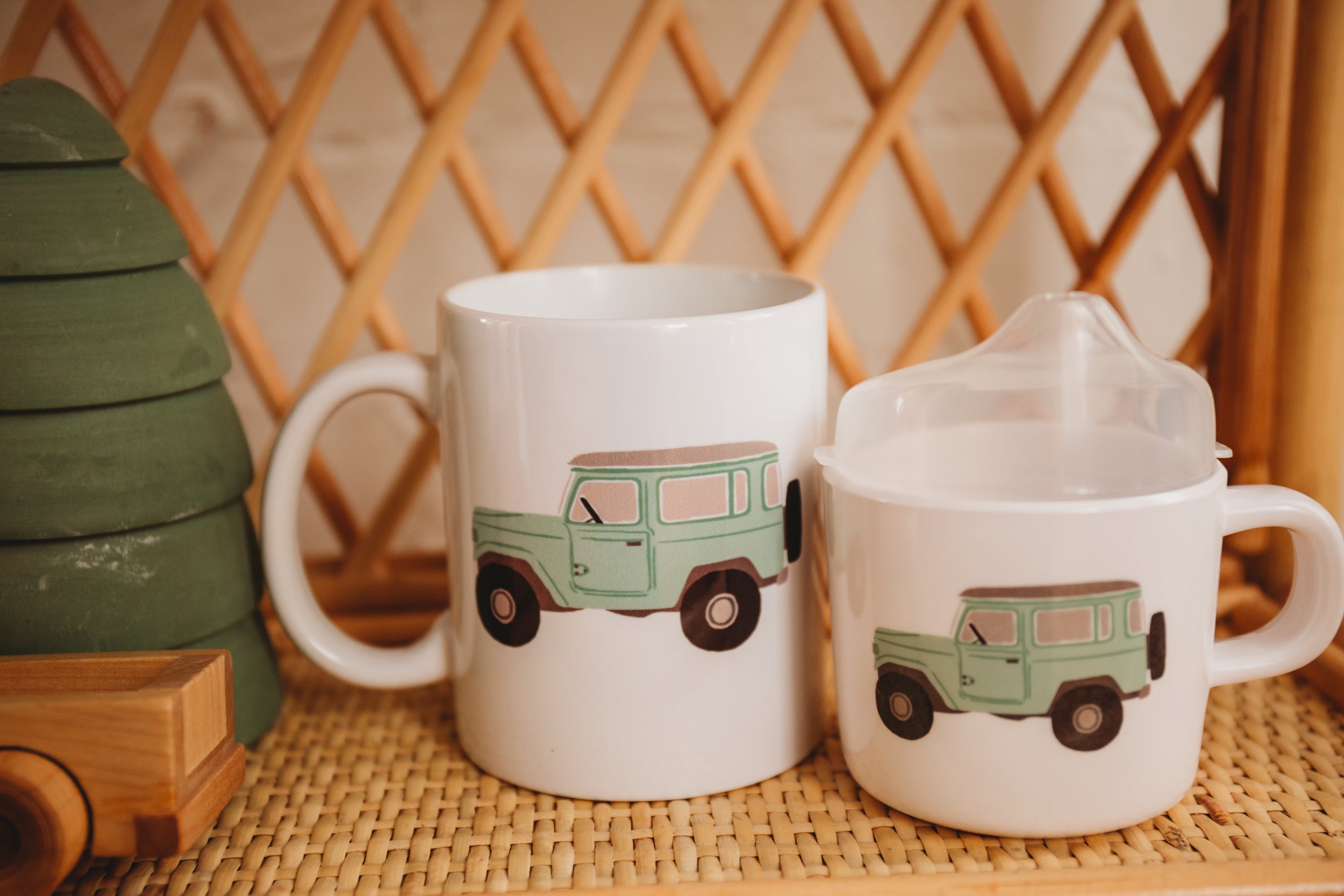 Vintage Truck Two of a Kind Cup Set