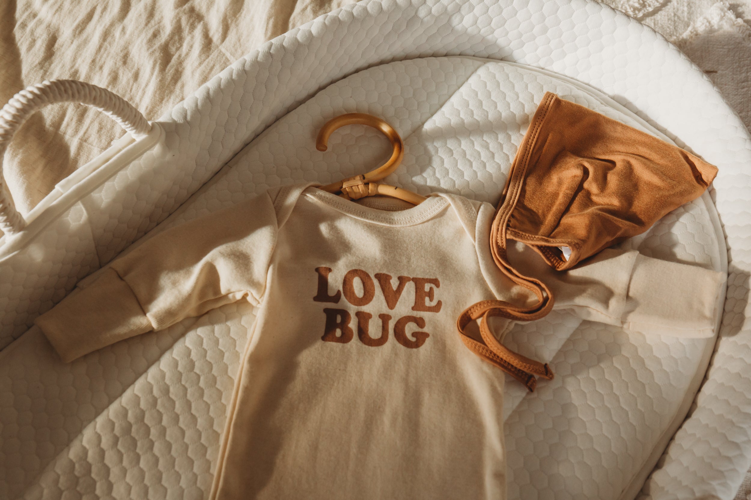 Love Bug - Long Sleeve Infant Tie Gown